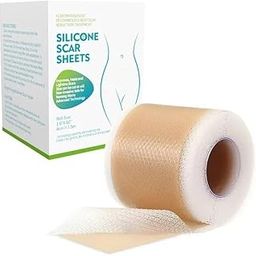 Silicone Scar Tape Scar Sheet - Upgrade Professional Medical Scar Removal Treatment, Non irritating, Painless for C-Section, Surgical Scars, Burn, Keloid, Acne(4cm x 150cm Roll)-12