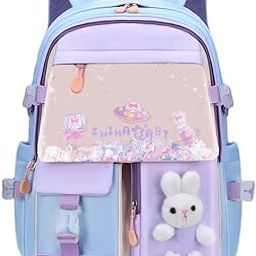 Multifunctional European style Special Design Anime Printed Nylon Backpack for Office School College & Travel-image-57