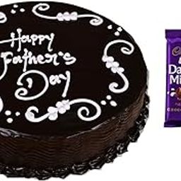 80 rose garden |Yummy Cake For Fathers Day|Gift Hamper For Dad|Chocolate Truffle Cake 01 Kg|02 Chocolate Bars|Nextday Delivery-image-80