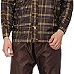 Men Polyester Double Layered Waterproof Waist Length Raincoat-image-42
