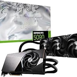 MSI GeForce RTX 5090 32G SUPRIM Liquid SOC Graphic Card - NVIDIA GeForce RTX 5090 GPU, 32GB GDDR7 512-bit Memory, 28 Gbps, PCI Express Gen 5 x 16 Interface, Upto 2565 MHz, STORMFORCE Fan-23