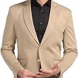 Men Blazer Lycra Fabric Slim Fit Single Breasted Blazer-image-20