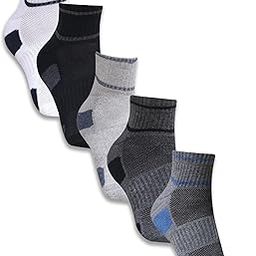Breathable Ankle Socks for Men, Cotton Blend for Comfort, Durable and Versatile, Perfect for Gym, Sports, or Casual Use, With Arch Support – Set of 5 (Multicolor) (Modal-CLOUD)-1