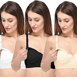 Women's Cotton Non Padded Wire Free Full Cup Seamless Nursing Bra-image-17
