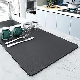 Dish Drying mat Kitchen for Kitchen Drying mat for Water Absorbing mat for Kitchen for Dish Drying mat for Dish Dry mat for Absorbent mat for Kitchen (30 x 40 cm)-image-58