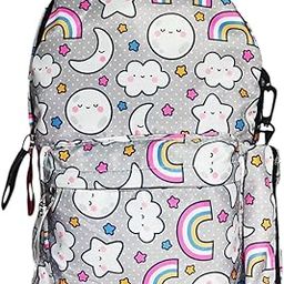 Unique-Attractive Stylish Printed Designer Backpack With Pencil Pouch Women's & Girls For College and School bags Waterproof Backpack (Grey)-image-40