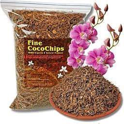 Sushila Agrofert's Fine Cocochips 1kg Best for Soil Mulching, Orchid Mix, Succulent and Bonsai Mix-image-4