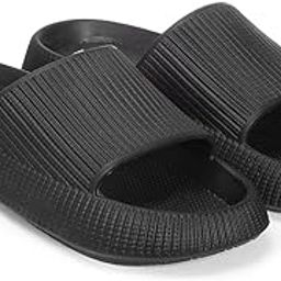 TEXTURE SOFT Men's Classic Ultra Soft Sliders/Slippers with Cushion FootBed for Adult Comfortable & Light Weight Stylish & Waterproof & Everyday Flip Flops & Chappals for Gents/Boys-23