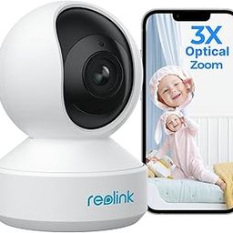REOLINK 5MP Smart WiFi Camera, 2.4/5GHz Dual Band CCTV Security Camera for Home, 360° Baby/Dog Monitor with 3X Optical Zoom, Auto Tracking, 2-Way Talk, Person/Pet Detection, Local Storage, E1 Zoom-picture-24