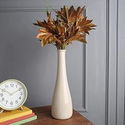 The Decor Lane Ceramic Handcrafted Bottle Shaped Flower Vase (Long Neck) 13 Inches, Multicolor-image-40