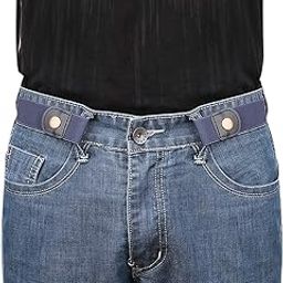 No Buckle Invisible Elastic Belt for Men/Women Blue, Fits waist 36-50in-image-55