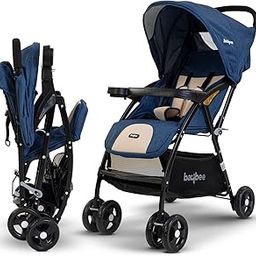 Baybee Portable Infant Baby Stroller for Babies with 3-Position Adjustable Seat & Canopy, 5 Point Safety Belt & Storage | Baby Stroller for Baby Toddlers 0 to 3 Years Boy Girl (Navy Blue)-25
