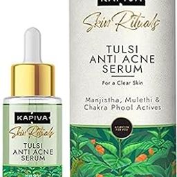 Kapiva Tulsi Anti-Acne Serum 30 ml | For Acne & Acne Marks | Made Safe Certified,100% Ayurvedic Serum with Herbal Actives-image-33