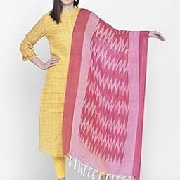 Woman's Cotton Ikat Dupatta-image-40