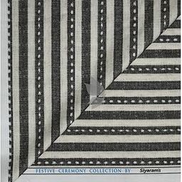 Festive Ceremony Collection Vertical Striped Pattern with HEMP blended Grey colour Unstitched Shirt Fabric - 1.6 Mts / VV2256-image-23