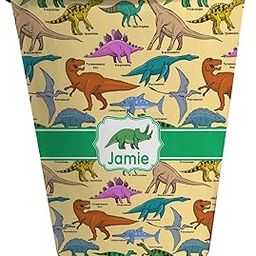 RNK Shops Personalized Dinosaurs Waste Basket - Double Sided (Black)-picture-5