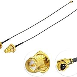 6" U.fl/IPEX Cable Mini PCI to RP-SMA Female Low Loss Coaxial Cable/Wireless Routers Mini PCIe Cards Network Extension Bulkhead Pigtail PCI WiFi WAN 2-Pack (New_Coaxial_CABLE_193)-picture-16