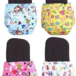 Kogar Print Resuable Cloth Button Diaper Reuse Nappy With InsertSoaker Pad (0-3Y)-image-1