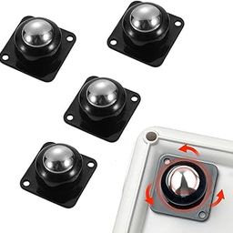 HASTHIP® 4pcs Caster Wheel Self Adhesive Caster Wheel 360° Swivel Wheels for Furniture, Small Appliance, DIY Modification Moving Table Heavy Duty Caster Wheels 200Kg Loading Capacity-image-67