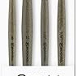 Escoda Perla Series Professional Artist Watecolor Brush Set, Synthetic White Toray Fiber, 4 Piece Set-image-9