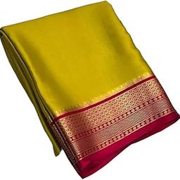Women's Cerep Silk Saree Handwoven, Lightweight, Elegant And Traditional Design Perfect for Weddings & Festivals With Matching Blouse Piece-image-60