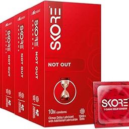Skore Notout Climax Delay Condoms - 10 Count, 4 Piece-5