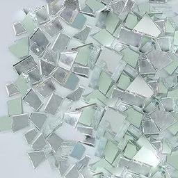 Sweven Art Mosaic Tiles, 12-15mm Size Irregular Shape Mirrors, 5mm Thick (Pack of 200Gms)-image-47