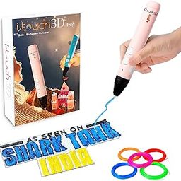 WOL3D I touch Pro 3D Pen Pink with 5 in 1 (5M) each PLA Filaments for 3D Printing with Speed Control, Advanced Temperature Regulation, OLED Display & Ergonomic Design – Compatible.-26
