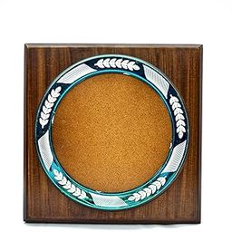 JASBIR TROPHIES Wooden Round Plate Trophy with Blue Ring, 8 Inch, Multicolor Decorative Award Plaque for Sports, Academics, Schools, Recognition-image-21