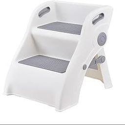 GNOLY Multifunction Toddler Foldable 2 Step Stool - Collapsible Anti-Slip Stepping Stool - Anti-Slip Sturdy Step Ladder for Kitchen Helper, Playroom, Bedroom (1Pcs)-image-10