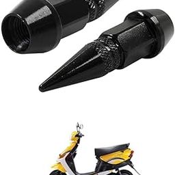 LOVMOTO Universal Spiked Valve Caps,Aluminum Alloy Dustproof and Waterproof Tire Valve Stem Caps, Suitable for Cars, Trucks and Motorcycles (2PCS Black) Comfortable with Sty-le-image-28