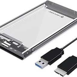 LAPCARE Transparent 2.5'' SATA SSD/HDD Enclosure with USB 3.0 to SATA III, 5Gbps High-Speed, Tool-Free Installation, Supports 4TB for PC, Laptop, PS4, Xbox, Windows/Mac/Linux-image-22