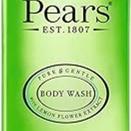Pears Pure & Gentle Shower Gel, Body Wash with Oil Clear Formula for Removing Excess Oil with Lemon Flower Extracts, 100% Soap Free, Imported, 500 ml-0