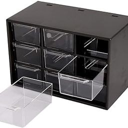 NIRBHI Storage Box With 9 Compartments For Storage Of Small Parts, Screws, Diy Tools, 3 Tier With Transparent Drawers Cabinet Storage Organizer with (Multicolor,Rectangular)-6