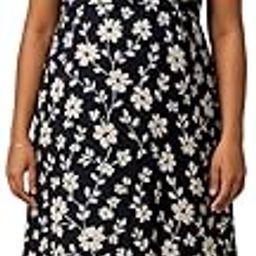 Round Neck Short Sleeves Knitted Botanic Bliss Zipless Feeding Gown - Black-image-11