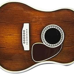 Antique Silver Enamel Guitar Music Belt Buckle Gurtelschnalle-image-80