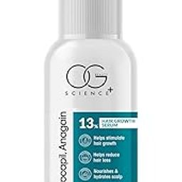 OG BEAUTY Science+ Hair Growth Serum 30ml - 5% Capixyl, 3% Procapil, 2% Redensyl, 0.5% Biotin | Enriched with Caffeine, Anagain, Rosemary & Aloe Vera | Reduces Hair Fall & Stimulates Growth-50