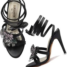 Women's Bumo Pencil Heel Butterfly Design | Fusion Wears | Fashion Sandals-image-34
