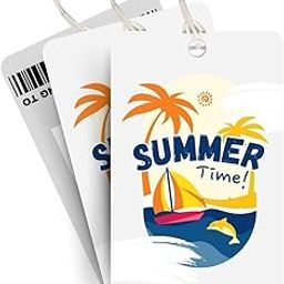 Brandian Luggage Tags and Bag Tags, Summer Time Travel in Trendsetting Fashion with Our Exclusive Bag Tags Essential International Travel Essentials with Silicone Band (Multicolour)-14