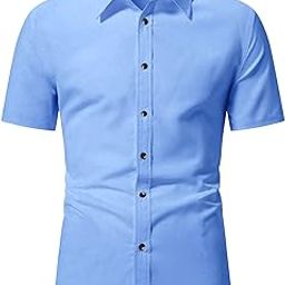Men Cotton Blend Slim Fit Half Sleeve Ultra Soft Spread Collar | Latest Eye Catching Design Beige Color Formal Shirt for Any Occasions-image-20