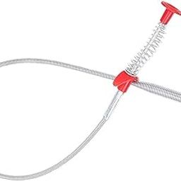 Vroxy Drainer Cleaner Wire Spring Sink Cleaning Stick Kitchen Bathroom Blockage Cleaner Tool Food & Other Blockage Multi Use Drainage Block Hair Cleaner Tools (1Pcs)-image-1
