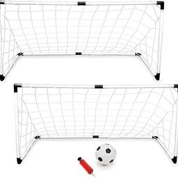 K-Roo Sports Youth Soccer Goals with Soccer Ball and Pump Set of 2-picture-29