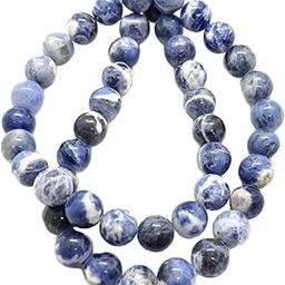 Blue bijoux Natural Stone Sodalite Beads 8MM Polished Smooth A Grade Round Gemstone Beads for Jewelry Making-image-80