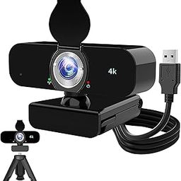 Lusinx 4K Webcam with Microphone/Tripod, USB Web Camera for PC/Computer/Laptop/mac/, Auto Focus/Light Correction/Beauty Filter,Best Webcam for Streaming/Broadcasting/Video/Conference/Gaming-2