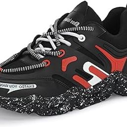 Black Lightweight Running Boys Men Casual Sports Shoes Sneakers for Men (OG3055-AZ)-image-3