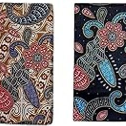 RAGINI V Pure cotton Batik Print Lungi Sarong mundu Dhoti For Men & Women (Casual wear | Beach wear | Couple wear Free size) (Set 4)-image-3