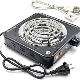 VIOVI Portable Electric Coil Burner Heater Cooktop, 1000W with Temperature Control Knob & Free 1.5 Mtr Extension Wire I Works with all Metal Utensils & Cookwares (Mix-Colors)-18