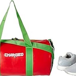 Charged Sports Bag Adena Red with Gowin Sports Training Shoe Thrust Grey Size 7-image-51