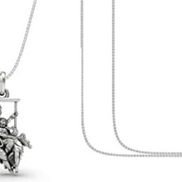 AJTA Radha Krishna Couple love Necklace Ball Chain Stainless Steel for Men Boys Boyfriend man women girls stylish | Fashion Accessories for | Birthday Anniversary Gift for Men Boys & Husband-image-40