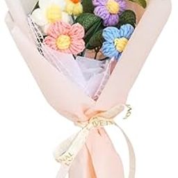 PATPAT® DIY Handmade Crochet Flower Bouquet - Vibrant Colors, Yarn Material, Eco-Friendly Gift & Home Decor, Perfect for Unique & Sustainable Gifting-image-27